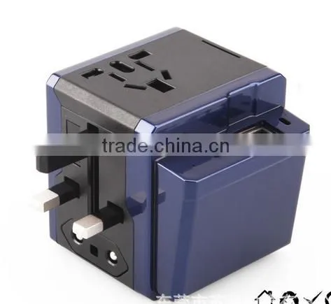 World Travel Adapter With Dual USB Charging Ports photo-2