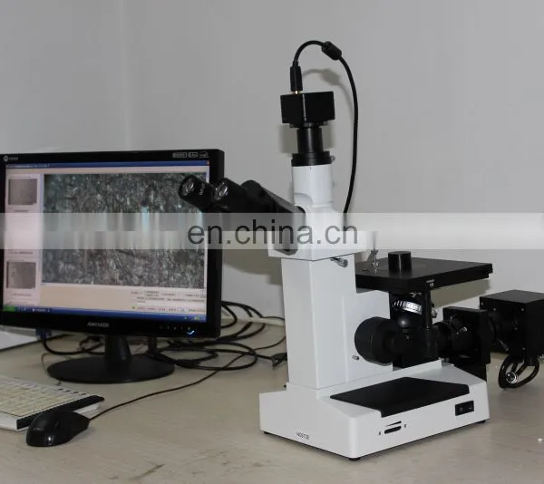 4XC With CCD/ Software / Camera Trinocular Inverted Metallurgical Microscope photo-2