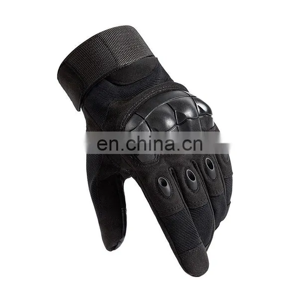Guantes tácticos de combate de dedos enteros con nudillos duros y pantalla táctil para motocicletas de deportes al aire libre personalizados para el invierno photo-4