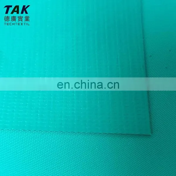 ASTM-E-84 Flame Retardant 18oz 3 Layer Double Side Pvc Mesh Fabric Vinyl Laminated Polyester Fabric