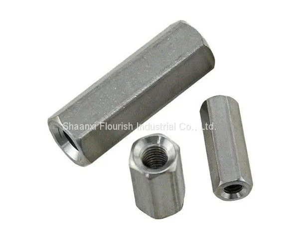 SS/CS Hex Lock Nut , Hex Coupling Nuts DIN ANSI / ASME Standard photo-2