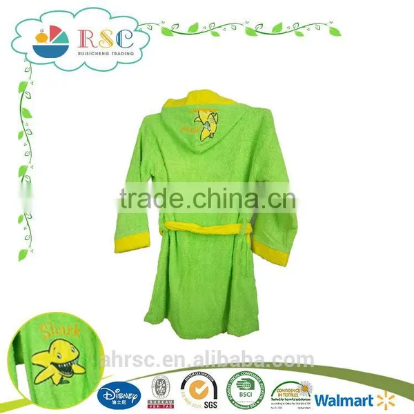 Solid Color Baby Cotton Quilted Bathrobe photo-2