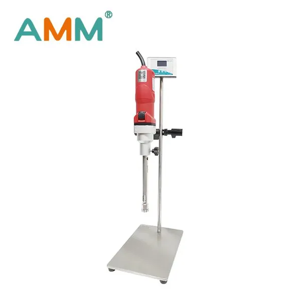 AMM-M25 - Цифровой эмульгирующий гомогенизатор с индикацией скорости и времени - может быть использован в сочетании с дисперсионной тарелкой