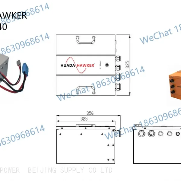 HAWKER EV24-40 LiFePO4 BATTERY 24V40Ah 1.0 2.0 AGV Safe HUADA HAWKER photo-3
