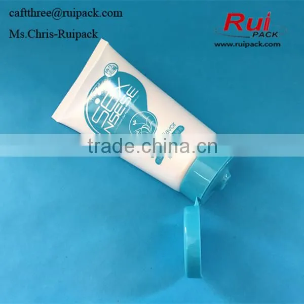 80g Cosmetic Tube With Flip Top Cap, White Printed Cosmetic Plastic Tube for Gel and Cream photo-3
