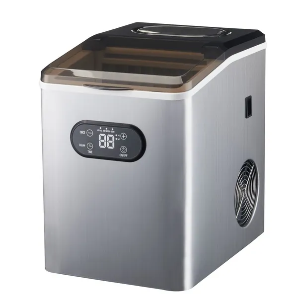 Ice Maker -- 24pcs Cube Shape, Stainless Steel Body, Capacity: 20-25kg/24h, Fast Ice Making, Self-cleaning photo-2