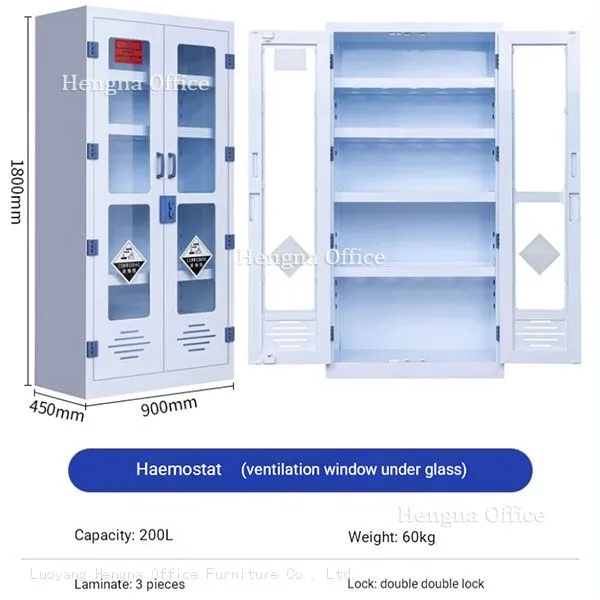 HN-05 Safety PP Chemical Storage Cabinet | With Double Locks | for School Chemistry Labs photo-3