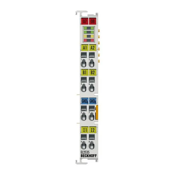 Beckhoff EL2535 EtherCAT Terminal 2-канальный модуль PWM-выхода 24 В DC, 1 А, управление пропорциональным клапаном с управлением током