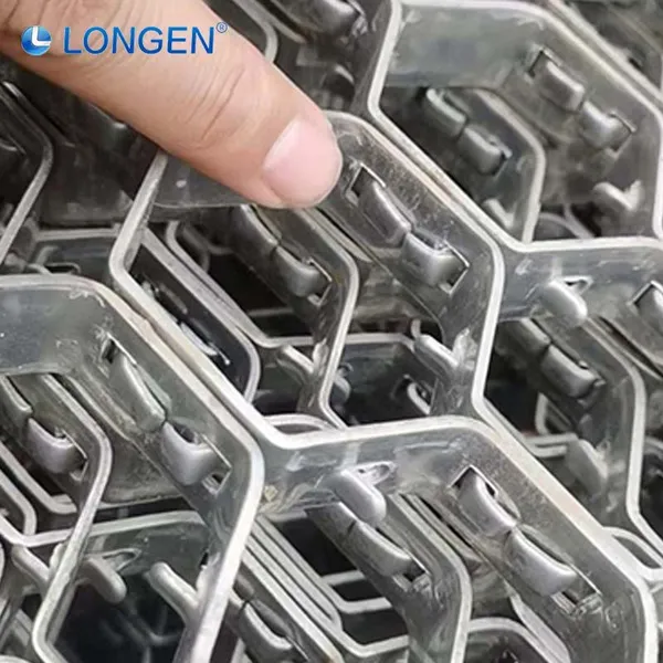 Honeycomb Steel Perforated Grid Refractory Furnace Lining Factory Customization 1mx2m Hexsteel photo-2