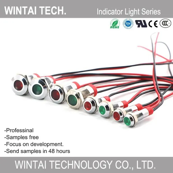 Wintai-Tech 22mm Waterproof Indicator Light With Metal Housing and LED Bulb photo-5