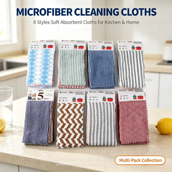 Microfiber Glass Cleaning Cloth Streak Free Lint‑Free Wipes for Window Mirror Screen Eyeglass No Water Marks