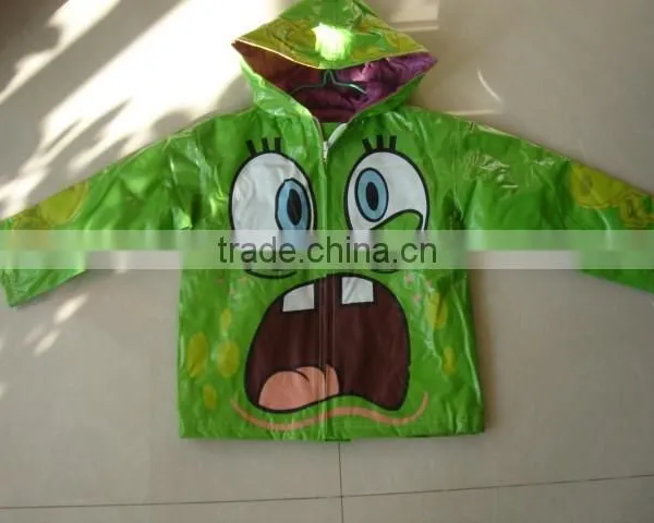 Cute Design PU Raincoat For Kids photo-2