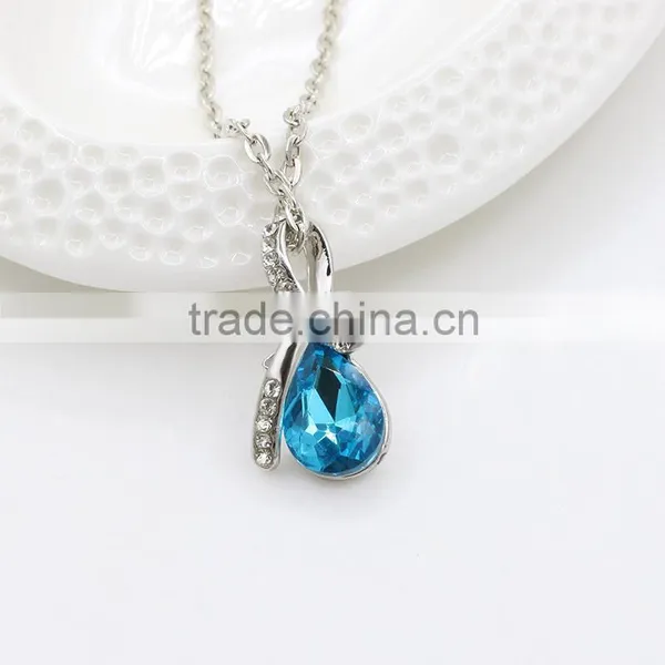 Angel Tears Girls Jewelry Wholesale Crystal Drop Necklace photo-4