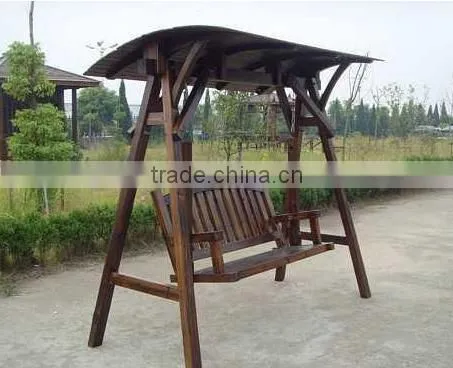 Outdoor Wooden Two Seat Swing/playground Swing Seat