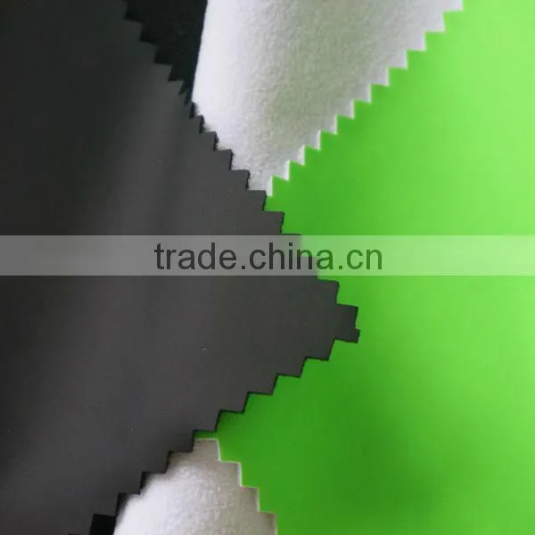 100% Polyester Soft Polar Fleece pu Coated Fabric for Shoes Linner