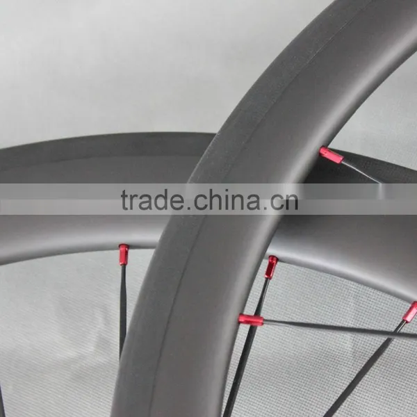 ICAN Carbon Road Bike Wheels Clincher 40/56C Basalt Brake 20/24 Holes photo-5