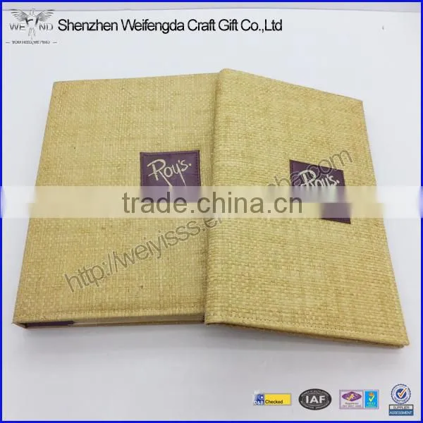 Fashion A4 PU Leather 6pages Menu Cover photo-3