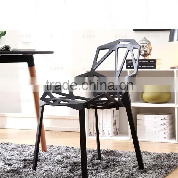 Morden Design White Plastic Chair One Plastic Chair One HYH-9128 photo-6