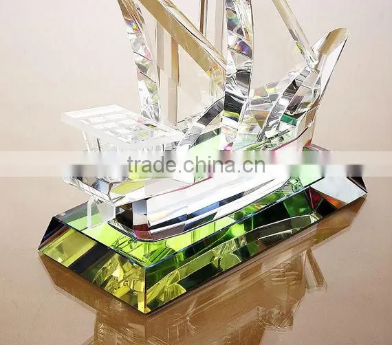 Beautiful Crystal Ship Model