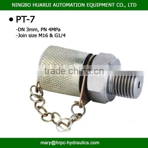 Hydraulic Fitting Pressure Test Point