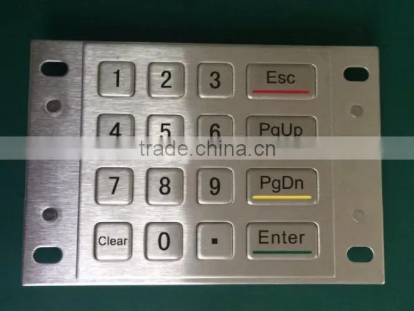 Stainless Steel USB Connect Easy Install Metal ATM Keypad photo-5