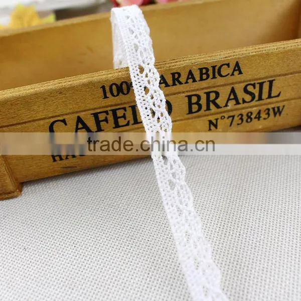 2016 High Quality Factory Price Luxury Cotton Lace Trimming Fabric for Weding Dress Market in Dubai photo-6