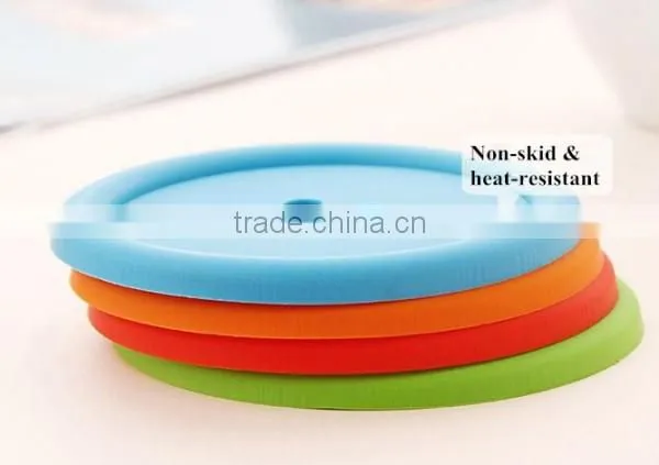 Silicone Cup Mat in Dia 9cm Cheap Cup Mat for Promotion photo-5