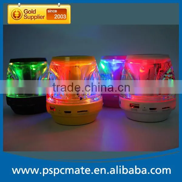 Latest Handfree Stereo Colorful LED Aqua MP3 Bluetooth Wireless Speaker photo-6