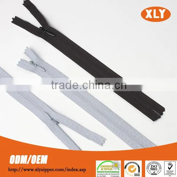 Fancy Cloth Zipper , Black Invisible Nylon Zipper photo-2