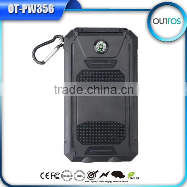 Wholesale Waterproof 8000mah Mobile Solar Panel Battery Charger Universal Portable Power Bank Quality Choice photo-2