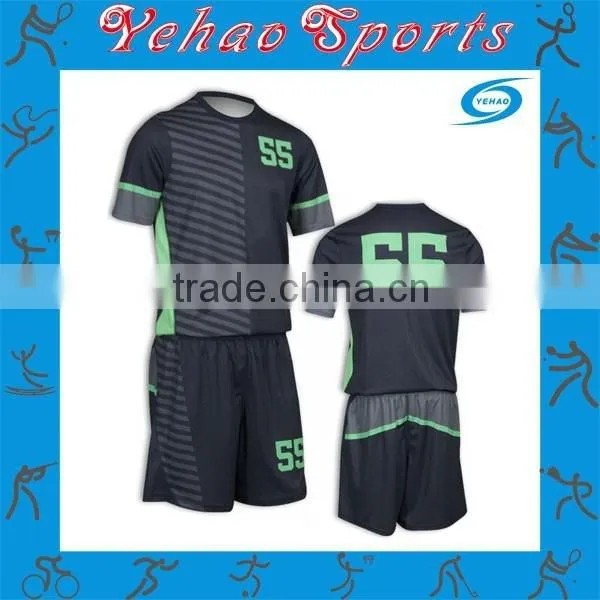 Oem Manufacturer Custom Sublimated Quality Stripe Soccer Uniform photo-2