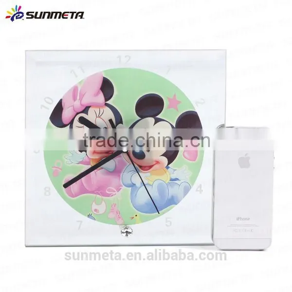 High Quarlity Sublimation Glass Photo Frame Can be Used for Clock photo-2