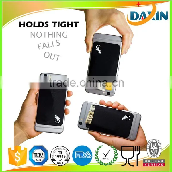 3M Sticker OEM Print Custom Mobile Phone Adhesive Silicone Credit Card/ID Card Holder photo-2