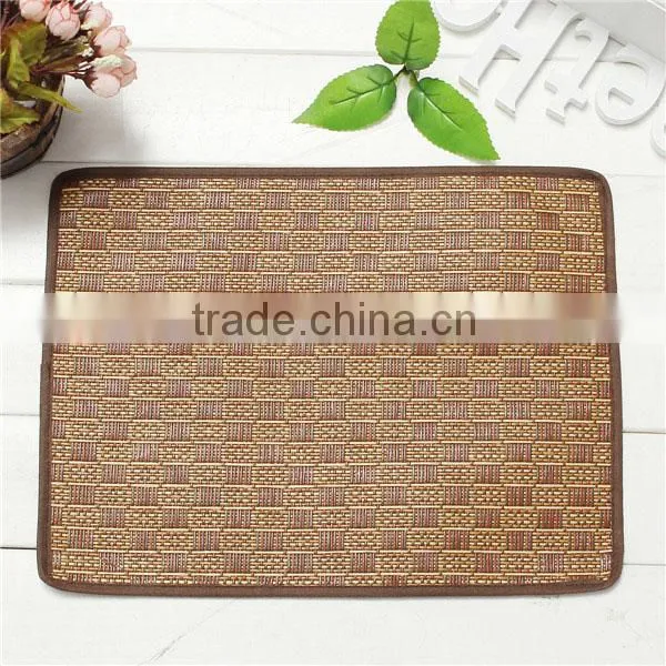 Hot Sale!! Pet Dog Cat Hot Summer Cooling Bed Straw Tatami Bamboo Cozy Sleep Pad Mat S 37*28cm Lowest Price photo-3