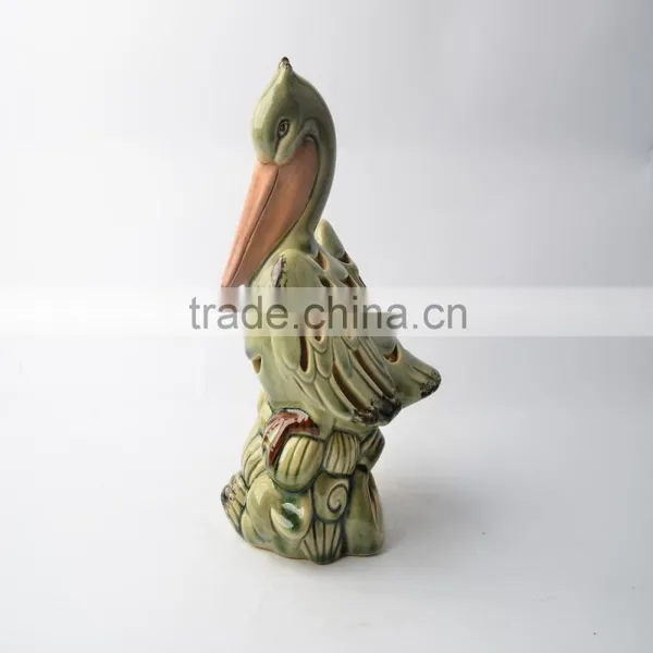 Ceramic Candle Holder of Stand Bird photo-3