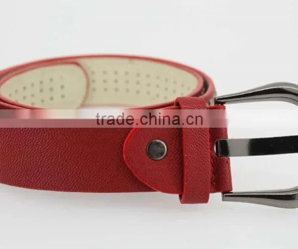 Women's Porpular Studded 35Mm PU Leather Belt With Hematite Buckle photo-4