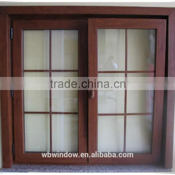 Good Quality Wood Color Pvc Tilt and Turn Windows photo-2