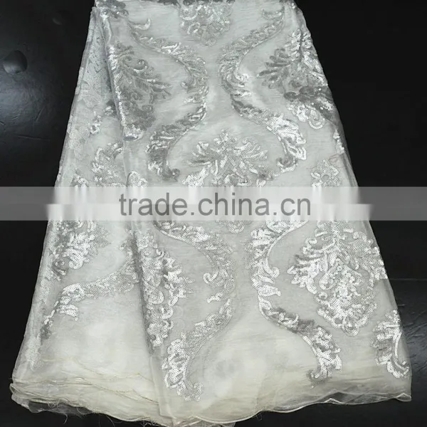 New Fashion Korea Summer Dress Korea Silk Lace Korea Fabrics Lace for Party Dress photo-2