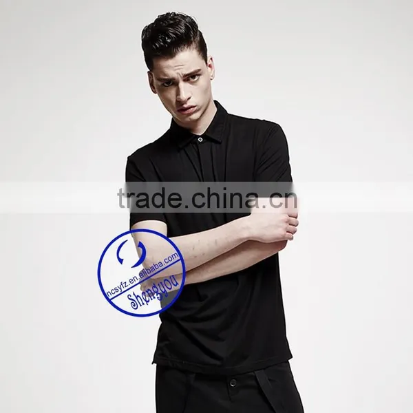Custom Bulk Wholesale Black Polo Shirt for Men photo-2