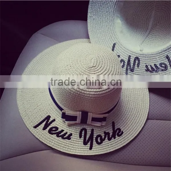 Vintage Fashion Chic Womens Ladies Summer Beach Sun Hat Straw Cap photo-3