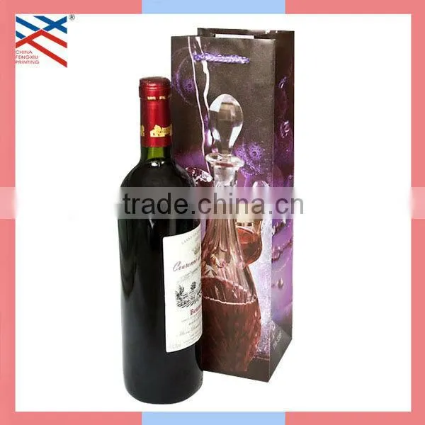 Promotional Paper Wine Bottle Bag