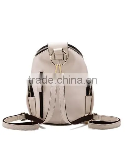 High-quality Variety of White Women Leather Model Backpack photo-3