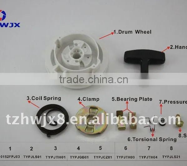 Recoil Starter Assembly Parts For Small Gasoline or Diesel Generator Spare Parts 152F