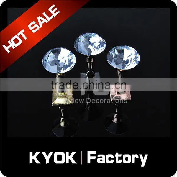 KYOK Crystal Cutain Wall Hooks ,elegrant Window Decoratitive Curtain Hook,curtain Hooks Wholesale photo-4