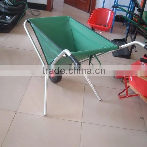 Folding Dump Garden Cart Outdoor Utility Lawn Wheelbarrow photo-5