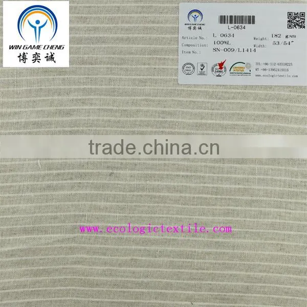 100%LINEN SINGLE NATURE FABRIC