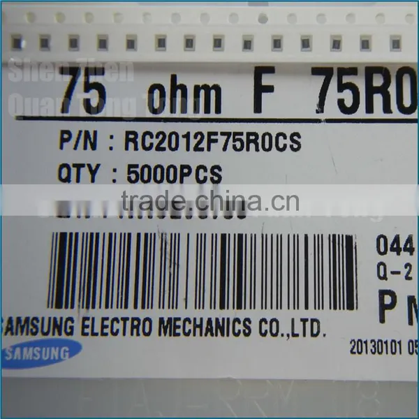 Resistors 0805 75R 1% NEW photo-2