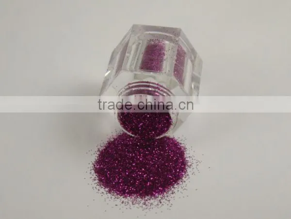 0.2mm PET Pink Glitter Powder photo-2