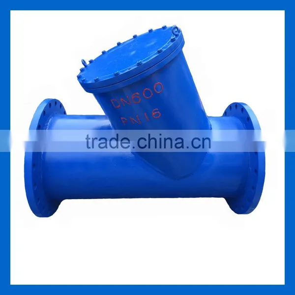 DIN3202 F1 Ductile Iron Flanged Y Type Strainer DN600 PN16