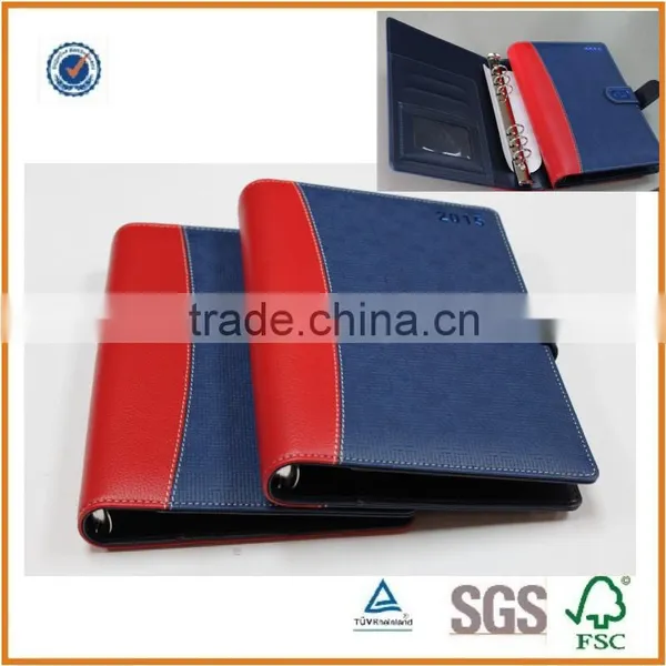 Fashional 2015 Diary Notebook Cover ,loose-leaf Leather Notebook Cover,leather Notebook Cover With Buckle